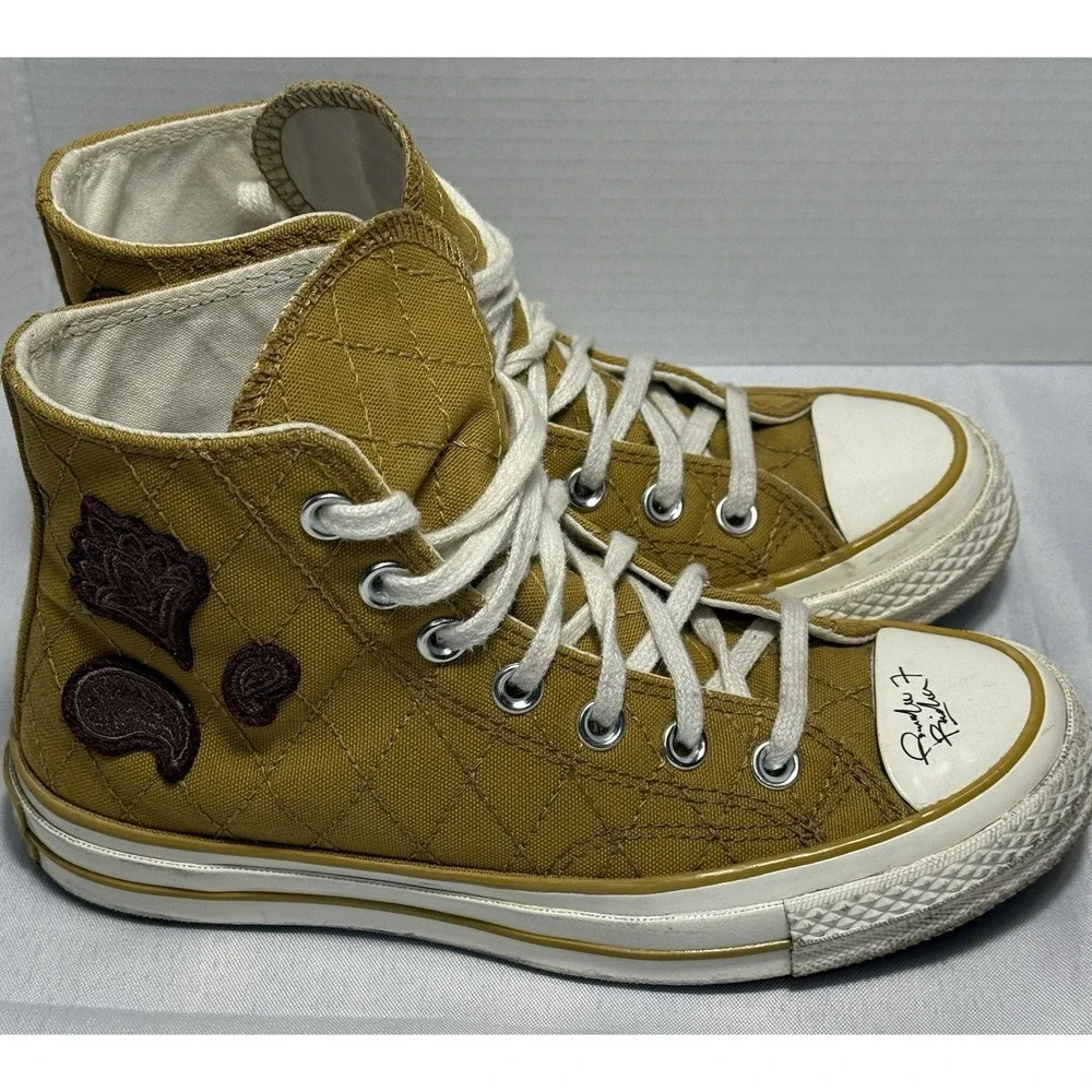 Converse Chuck 70 High Tops Paisley Patches Mn's SZ 3.5 Wmns Sz 5.5 A05278C Sign